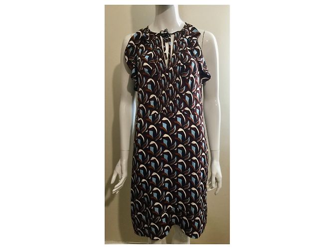 Diane Von Furstenberg DvF Abito in seta Berit multicolore - vista 2
