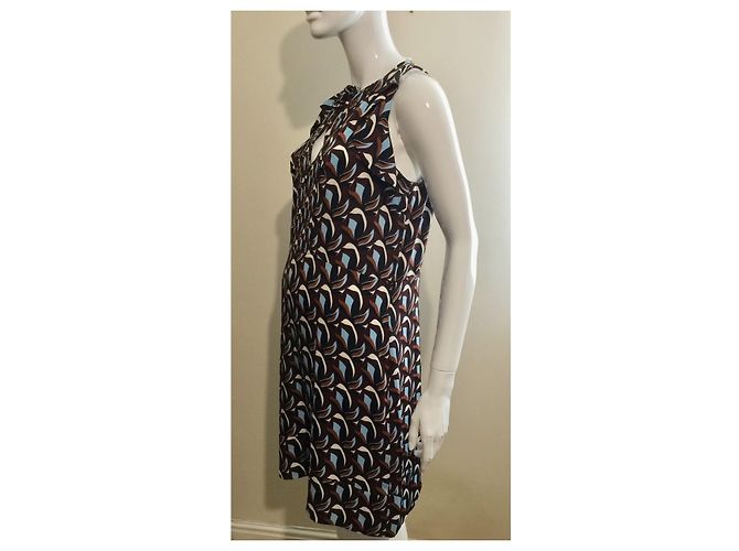 Diane Von Furstenberg DvF Abito in seta Berit multicolore - vista 3