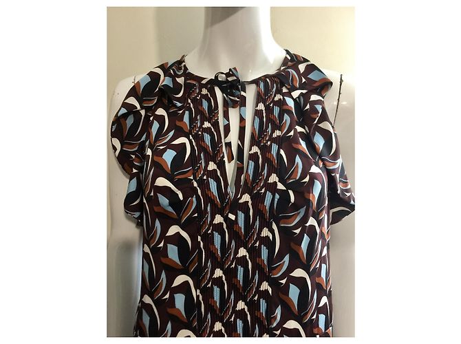 Diane Von Furstenberg DvF Abito in seta Berit multicolore - vista 5
