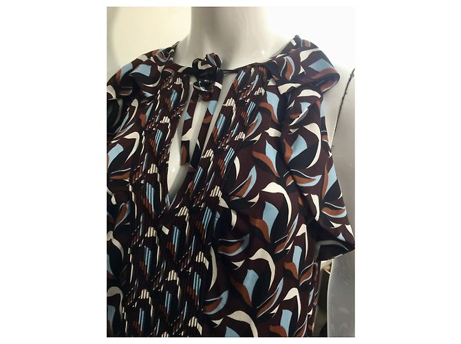 Diane Von Furstenberg DvF Abito in seta Berit multicolore - vista 6