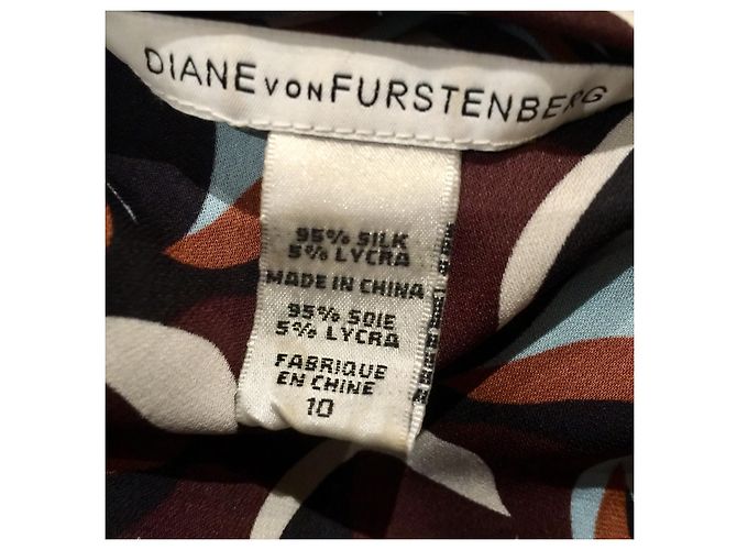 Diane Von Furstenberg DvF Abito in seta Berit multicolore - vista 7