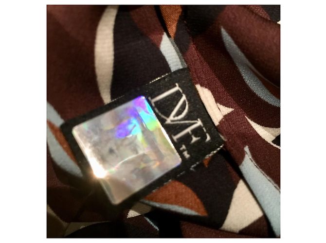 Diane Von Furstenberg DvF Abito in seta Berit multicolore - vista 8