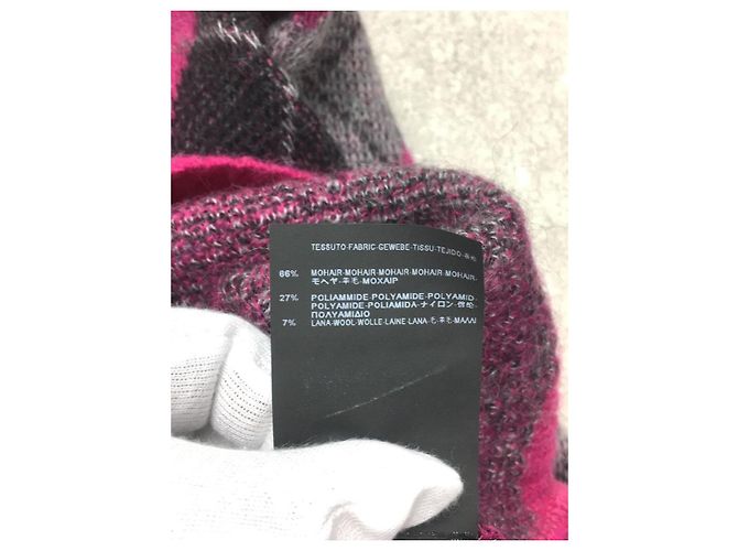 SAINT LAURENT 14AW / Argyle pattern knit / Sweater (thick) / S / Mohair - view 5