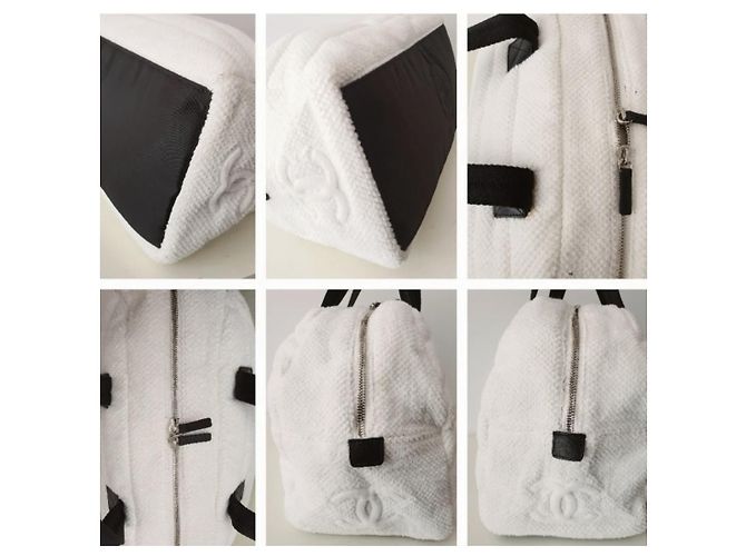 Borsa da bowling UNISEX CHANEL Bianco sporco - vista 3