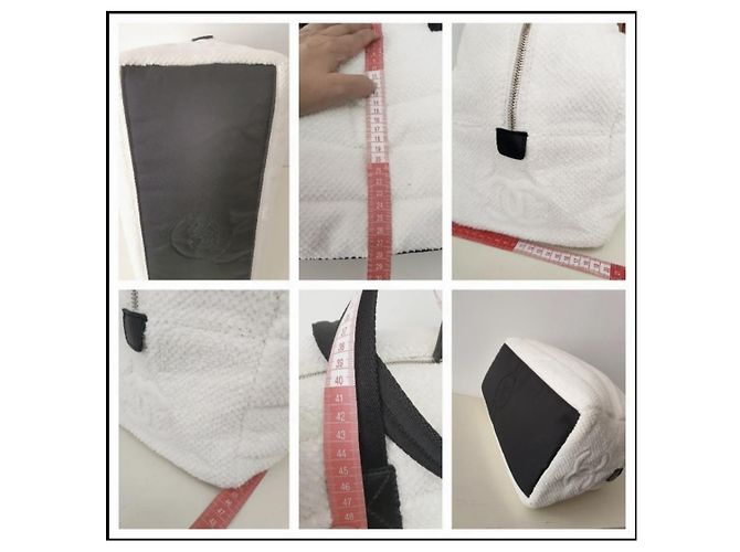Borsa da bowling UNISEX CHANEL Bianco sporco - vista 4