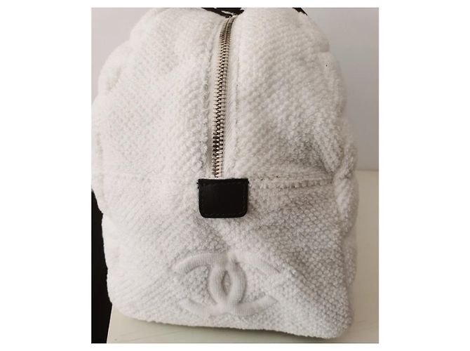 Borsa da bowling UNISEX CHANEL Bianco sporco - vista 8