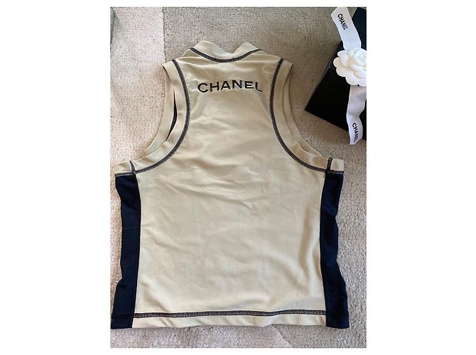 Cambon Chanel Canotta superiore Beige - vista 3