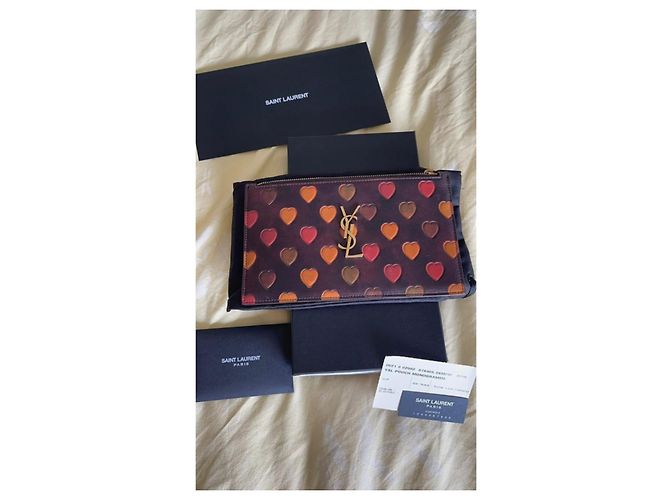 Saint Laurent Bolsa de notas de monograma - vista 2