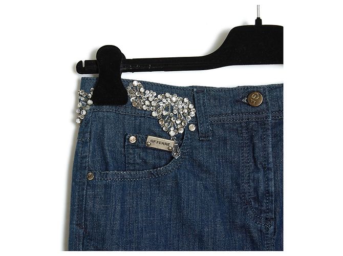Gianfranco Ferre Vintage Gonna in denim blu Gianfranco Ferre - vista 2