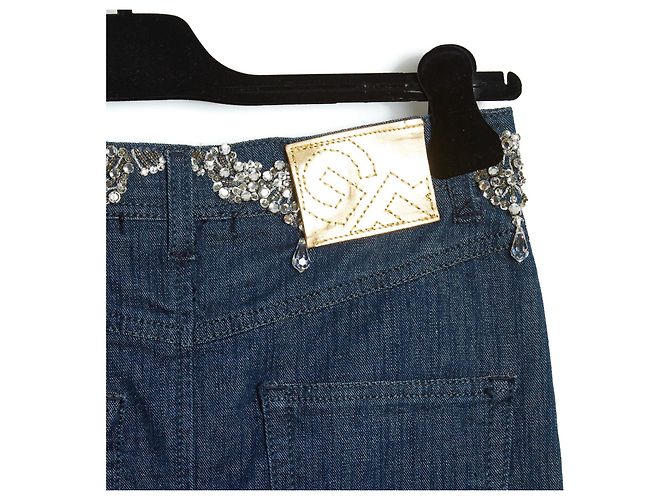 Gianfranco Ferre Vintage Gonna in denim blu Gianfranco Ferre - vista 3