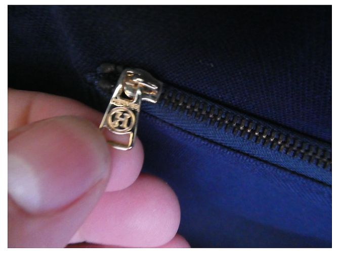 Hermès Handtasche Modell toto in neuwertigem Zustand einmal getragen Marineblau - Ansicht 11