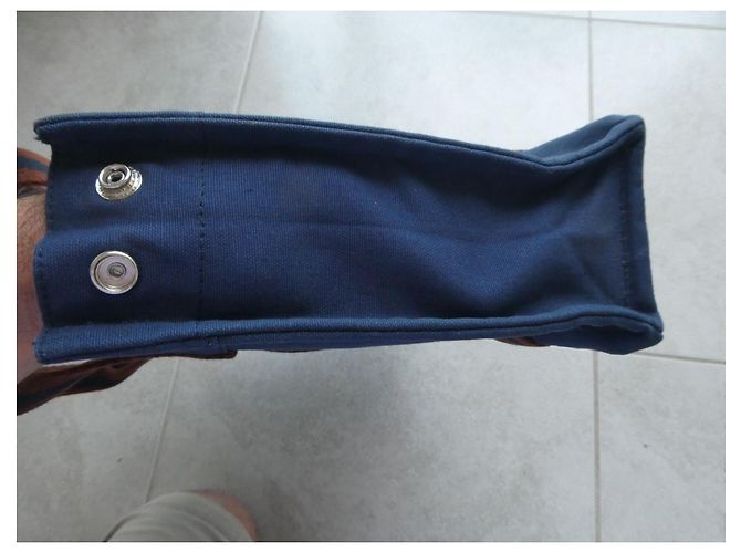 Hermès Handtasche Modell toto in neuwertigem Zustand einmal getragen Marineblau - Ansicht 7