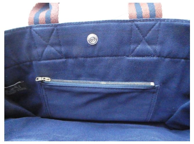 Hermès Handtasche Modell toto in neuwertigem Zustand einmal getragen Marineblau - Ansicht 8