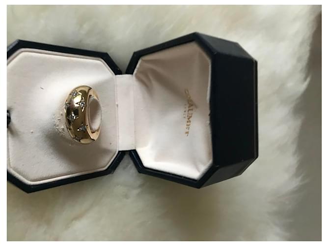Chaumet Bague jonc  7 diamants étoiles Bijouterie dorée - vue 12