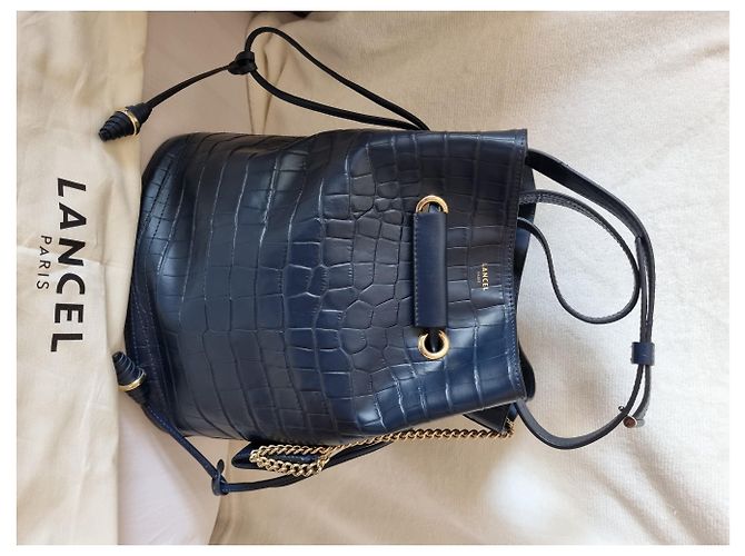 Bolsa Bucket Le Huit Lancel Marinho Grande - vista 11