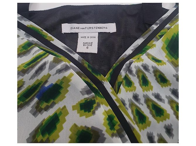 Diane Von Furstenberg Kleid Mehrfarbig Polyester Größe S Mehrfarben - Ansicht 6