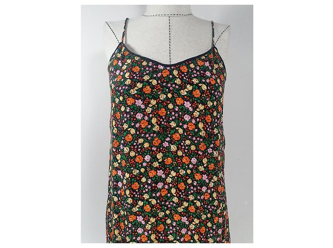 Vestido de seda Joycedale Ganni Multicolor - vista 2