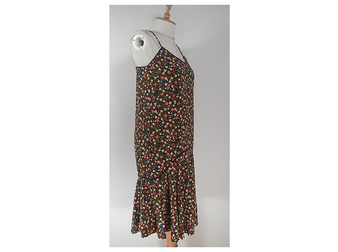 Vestido de seda Joycedale Ganni Multicolor - vista 3