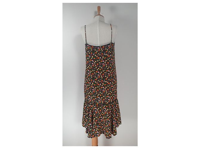 Vestido de seda Joycedale Ganni Multicolor - vista 4
