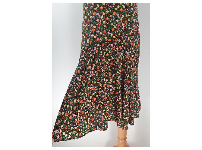 Vestido de seda Joycedale Ganni Multicolor - vista 5