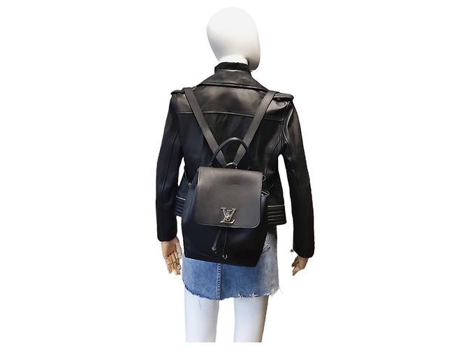 Twist Zaino Louis Vuitton Lockme Pelle di vitello nera Marrone - vista 2