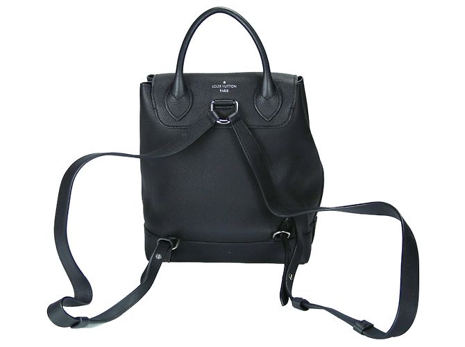 Twist Zaino Louis Vuitton Lockme Pelle di vitello nera Marrone - vista 3