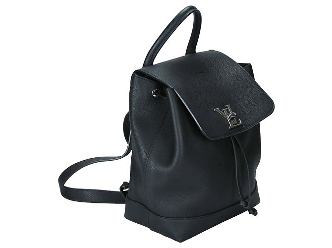 Twist Zaino Louis Vuitton Lockme Pelle di vitello nera Marrone - vista 7
