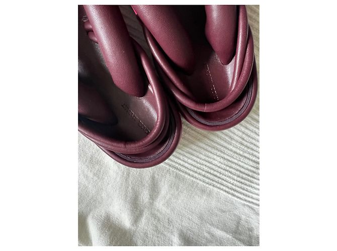 Sandali waikiki in pelle Isabel Marant Rosso Bordò Viola scuro - vista 5