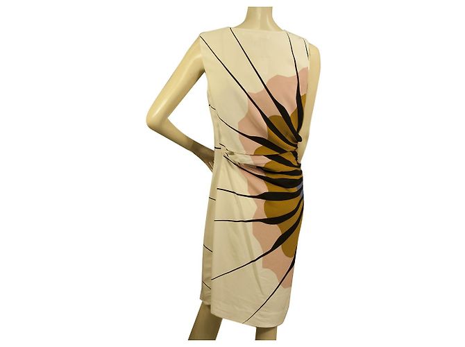 DVF Diane Von Furstenberg Bariloche Silk Multicolor Knopfhemd Minikleid Gr 4 Mehrfarben - Ansicht 2