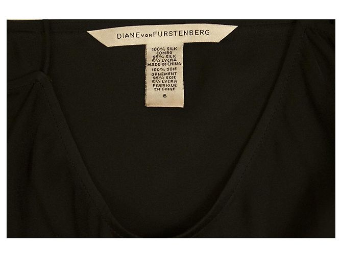 DVF Diane Von Furstenberg Bariloche Silk Multicolor Knopfhemd Minikleid Gr 4 Mehrfarben - Ansicht 5