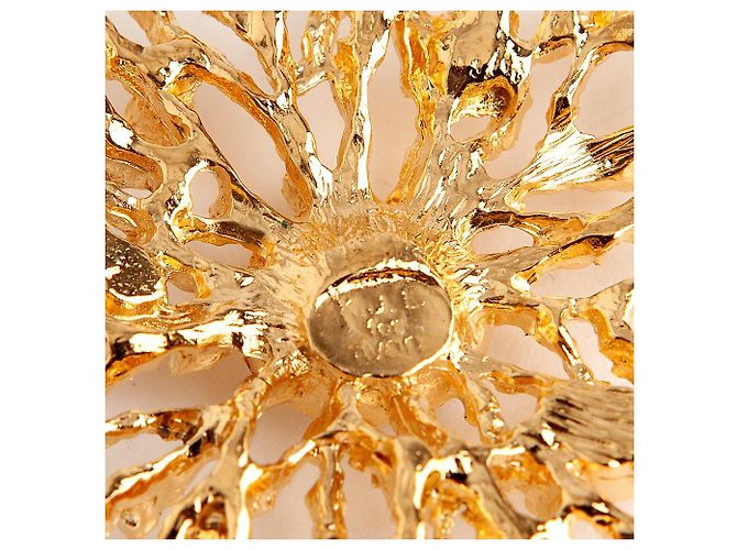 Collana Kenneth Jay Lane dorata con cristalli D'oro - vista 4