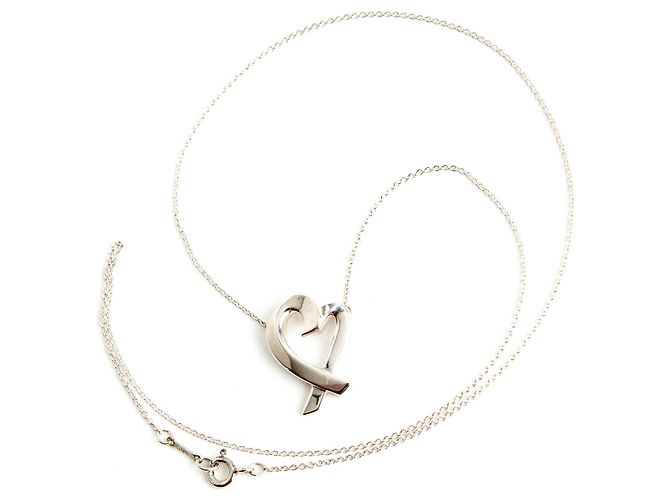 TIFFANY & CO. Collana Pendente Cuore Ovale Amorevole Argento 925 - vista 2