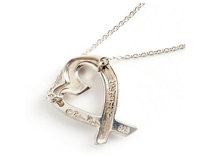 TIFFANY & CO. Collana Pendente Cuore Ovale Amorevole Argento 925 - vista 4