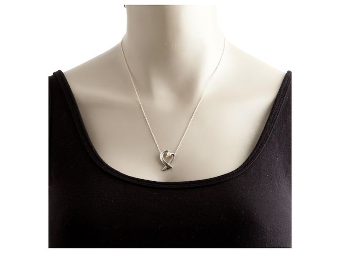 TIFFANY & CO. Collana Pendente Cuore Ovale Amorevole Argento 925 - vista 5