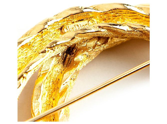 Christian Dior 2 spilla rotonda D'oro - vista 5