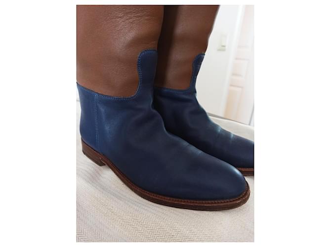 HERMÈS Jumping Riders Marrone Blu navy - vista 4