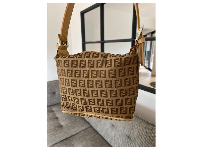 Borsa a mano baguette Fendi Zucca - vista 10