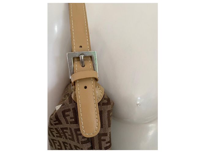 Borsa a mano baguette Fendi Zucca - vista 4