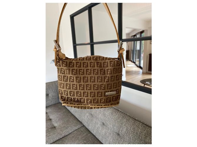 Borsa a mano baguette Fendi Zucca - vista 7