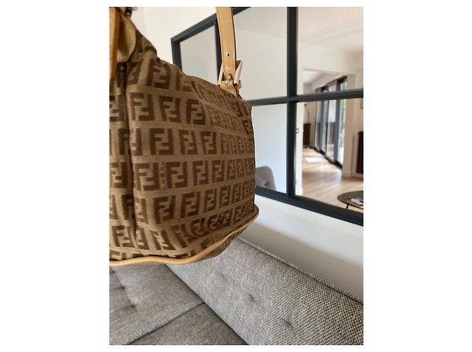 Borsa a mano baguette Fendi Zucca - vista 8