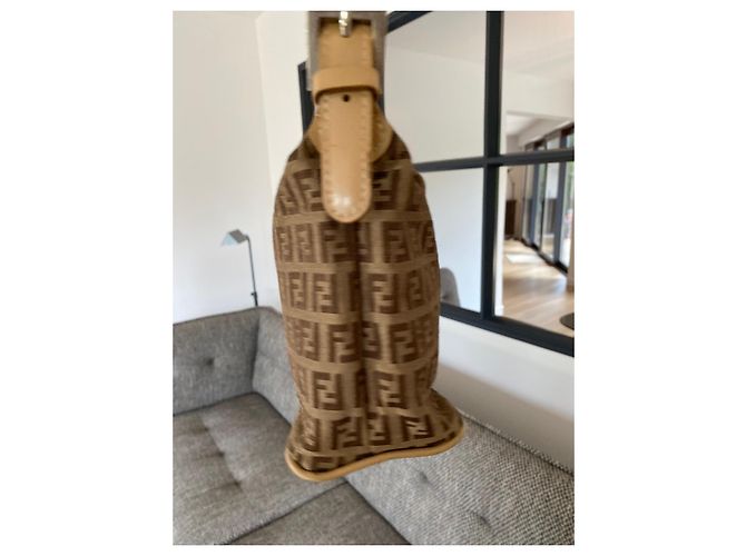 Borsa a mano baguette Fendi Zucca - vista 9