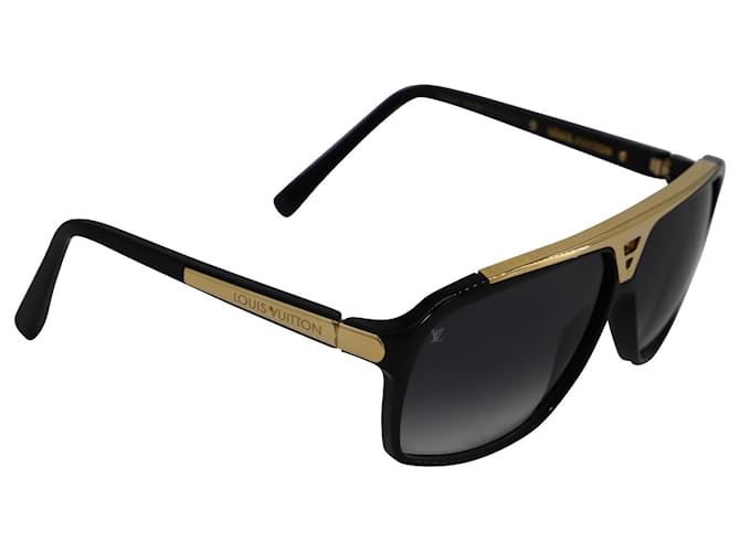 Occhiali da sole Louis Vuitton Evidence in acetato nero - vista 2