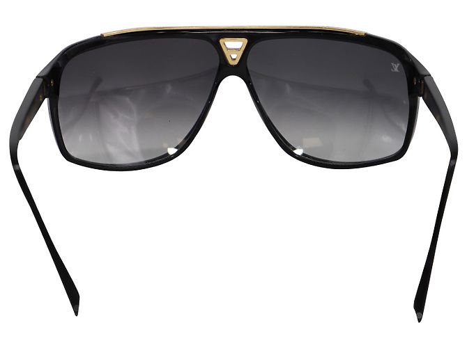 Occhiali da sole Louis Vuitton Evidence in acetato nero - vista 5