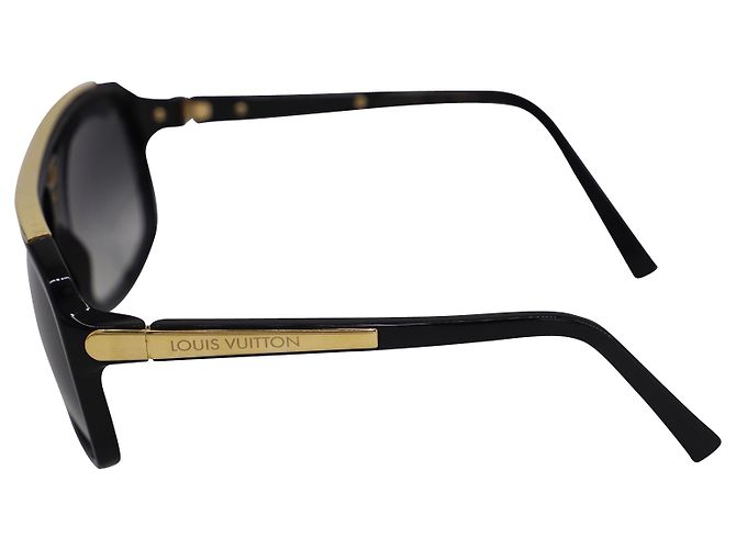 Occhiali da sole Louis Vuitton Evidence in acetato nero - vista 6