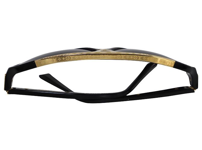 Occhiali da sole Louis Vuitton Evidence in acetato nero - vista 7