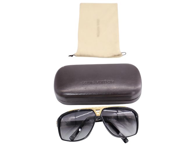 Occhiali da sole Louis Vuitton Evidence in acetato nero - vista 8