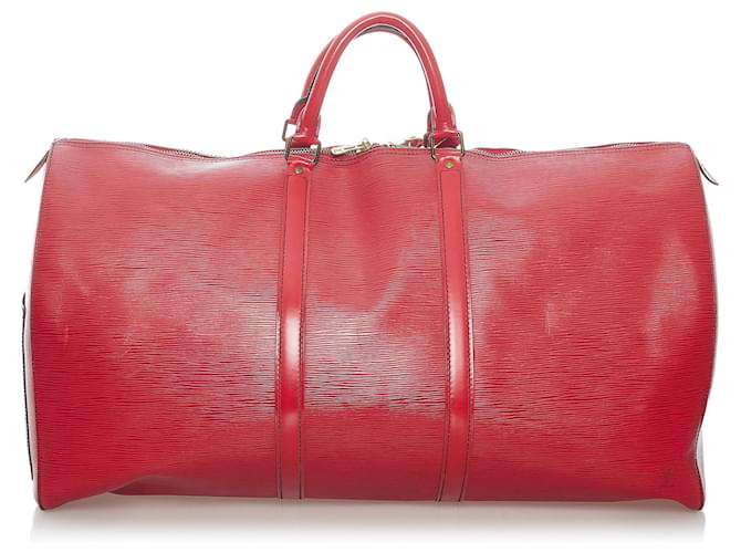Louis Vuitton Red Epi Keepall 60 Rosso - vista 3