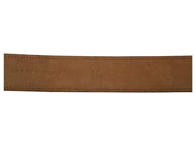 Tod's Logo Buckle Belt in Beige Canvas - view 5