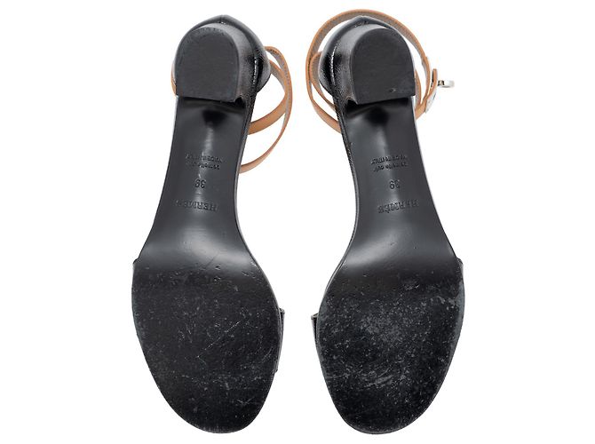 Kelly Hermès Sandali alla caviglia in pelle Manegè Nero - vista 5
