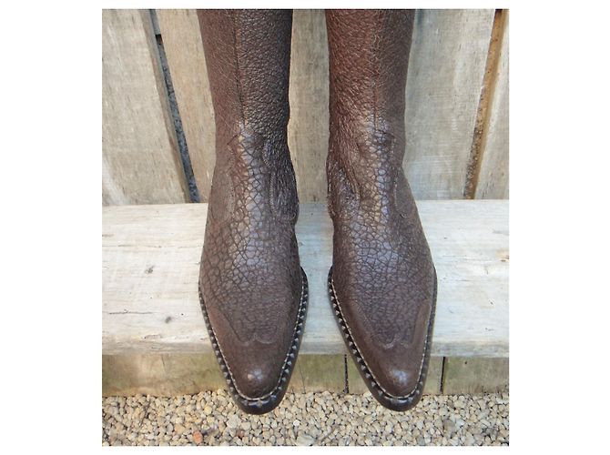 Botas Free Lance p 35 Marrón oscuro - vista 3